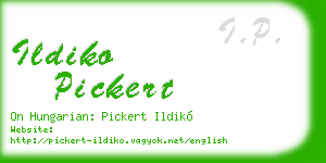 ildiko pickert business card