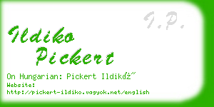 ildiko pickert business card